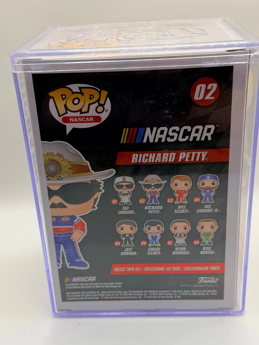 Richard Petty Signed Funko Pop! NASCAR #02 The King Autographed NASCAR Hologram